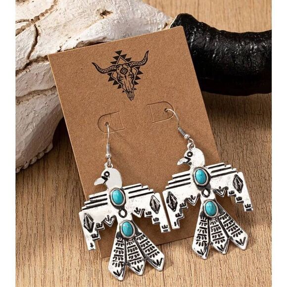 Phoenix Thunderbird Earrings - Picture 6 of 7